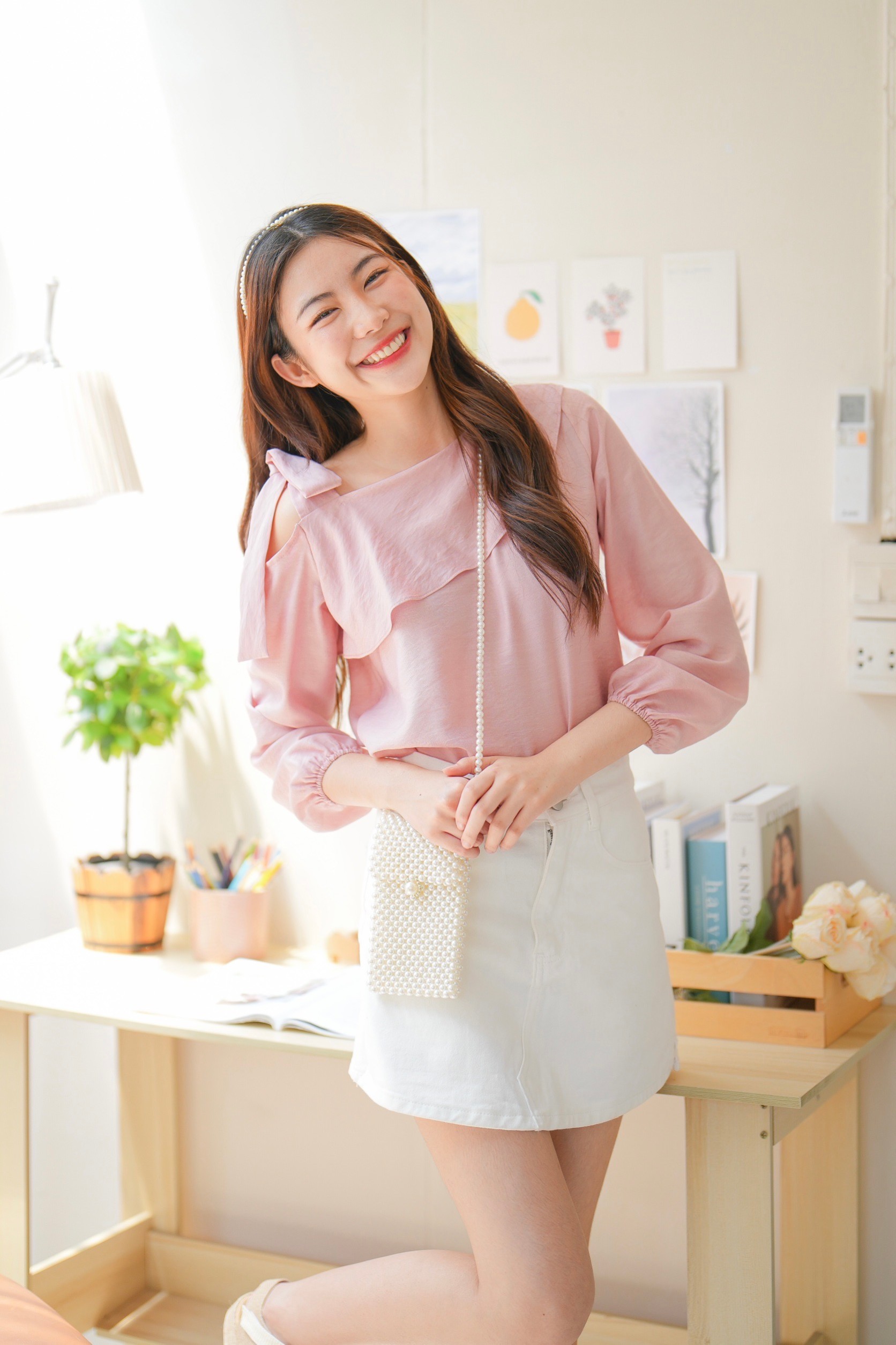 Sunflower top (pink)