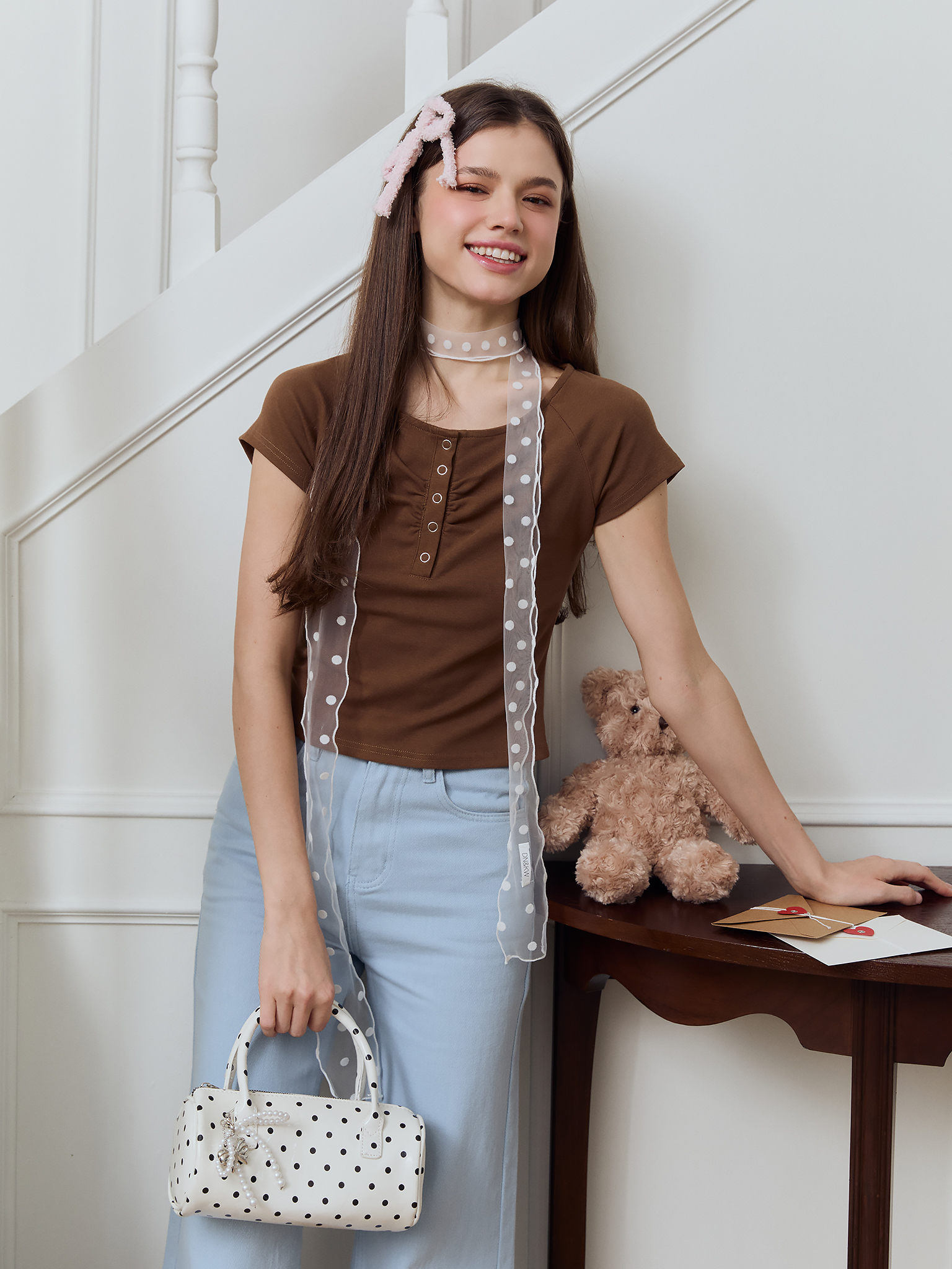 Carol top (Brown)