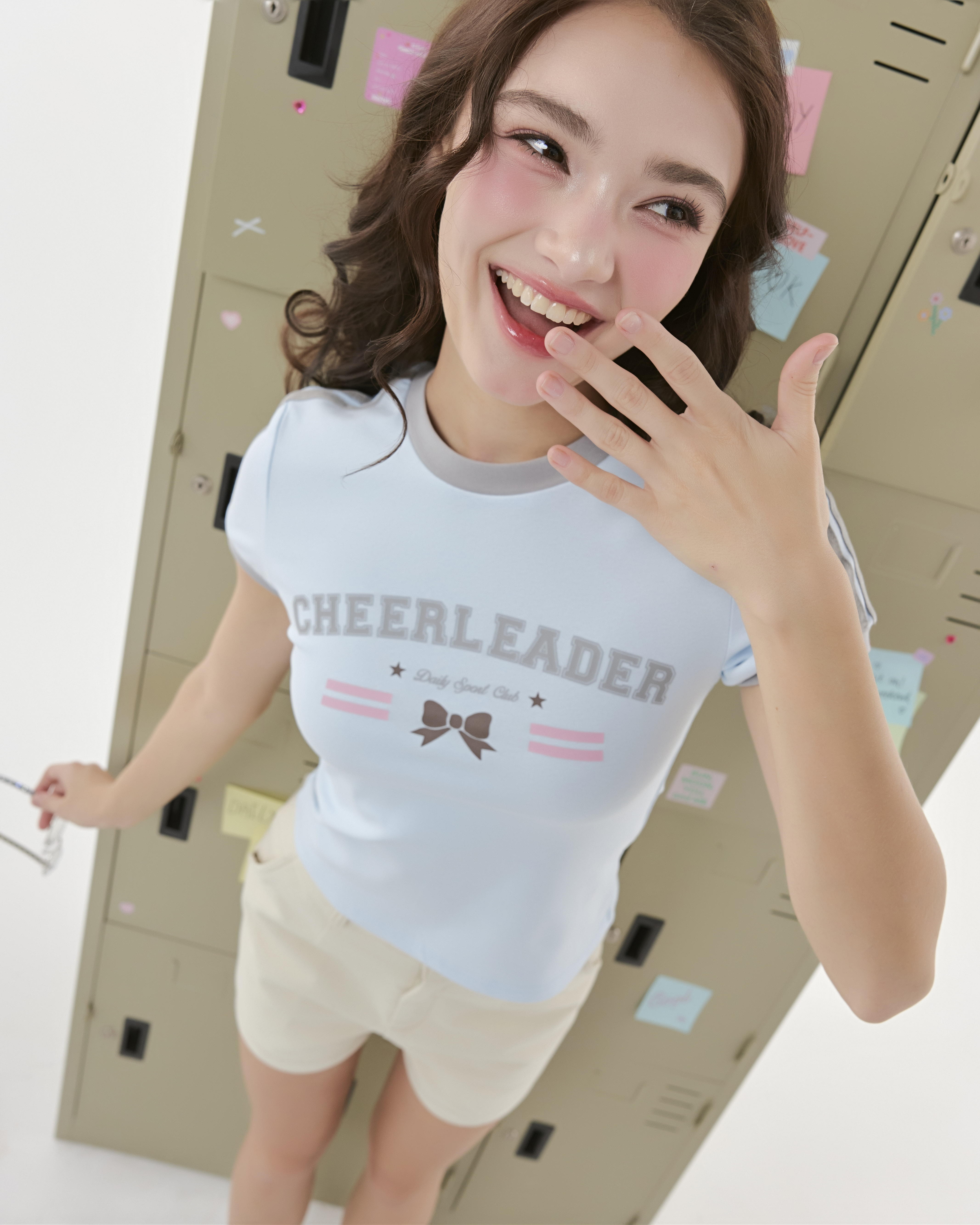 Cheerleader tee 🛼 (Blue babe)