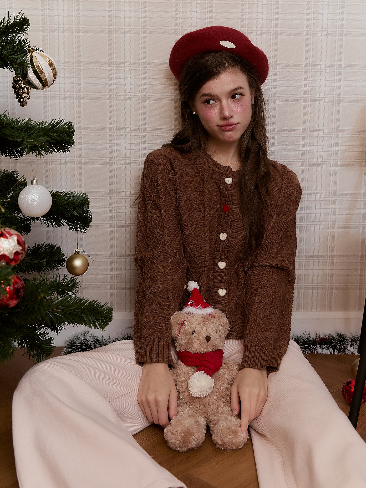 Gingerbread cardigan (Brown)