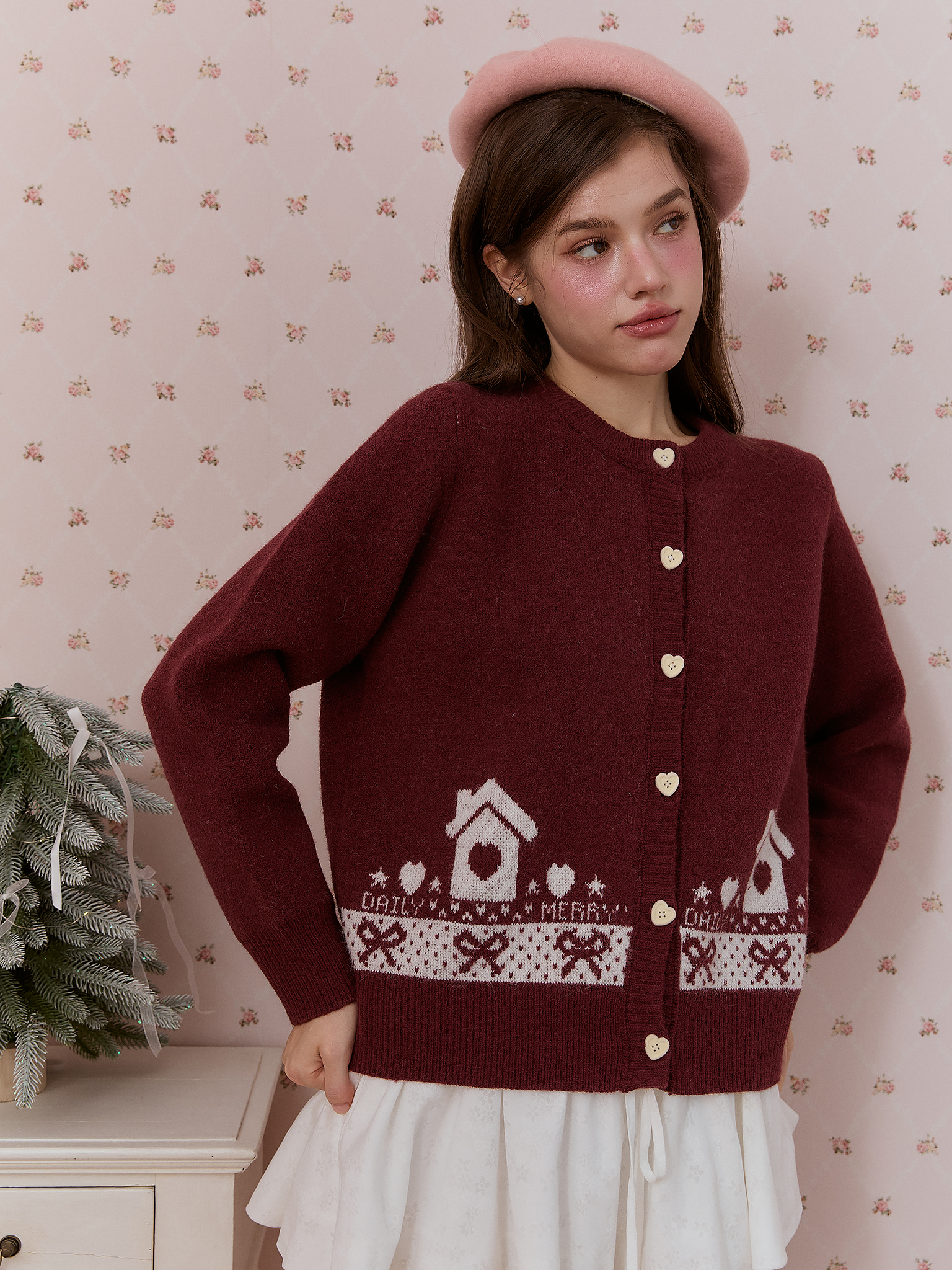 Bells cardigan (Red)