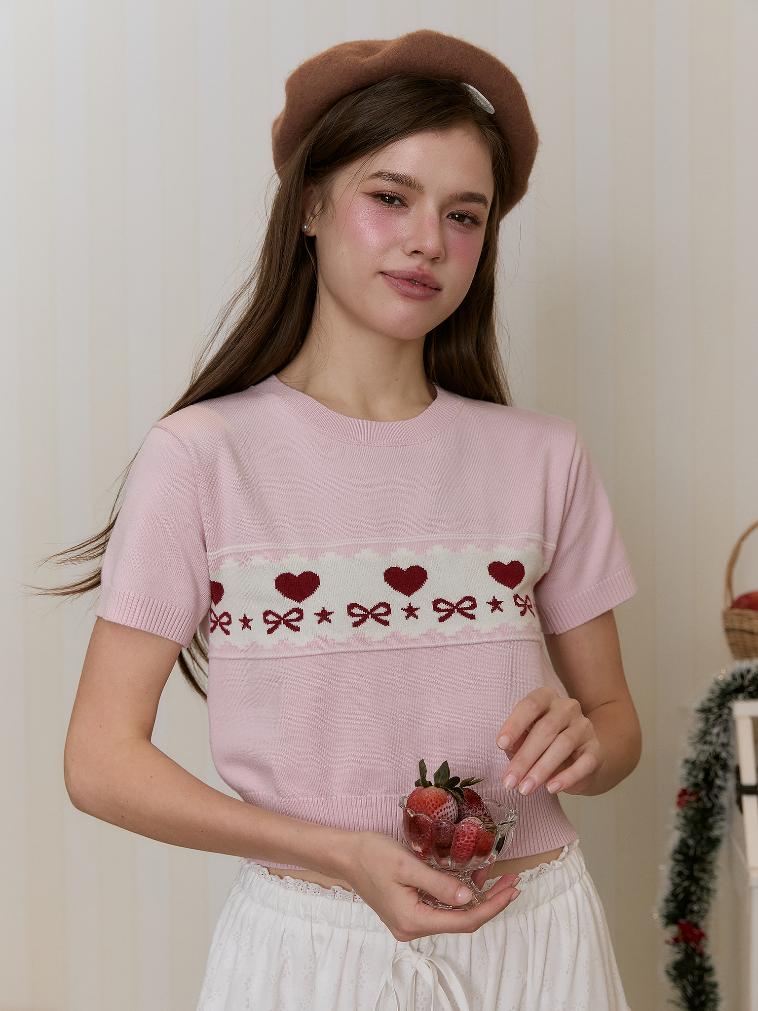 Candy cane top (Pink)