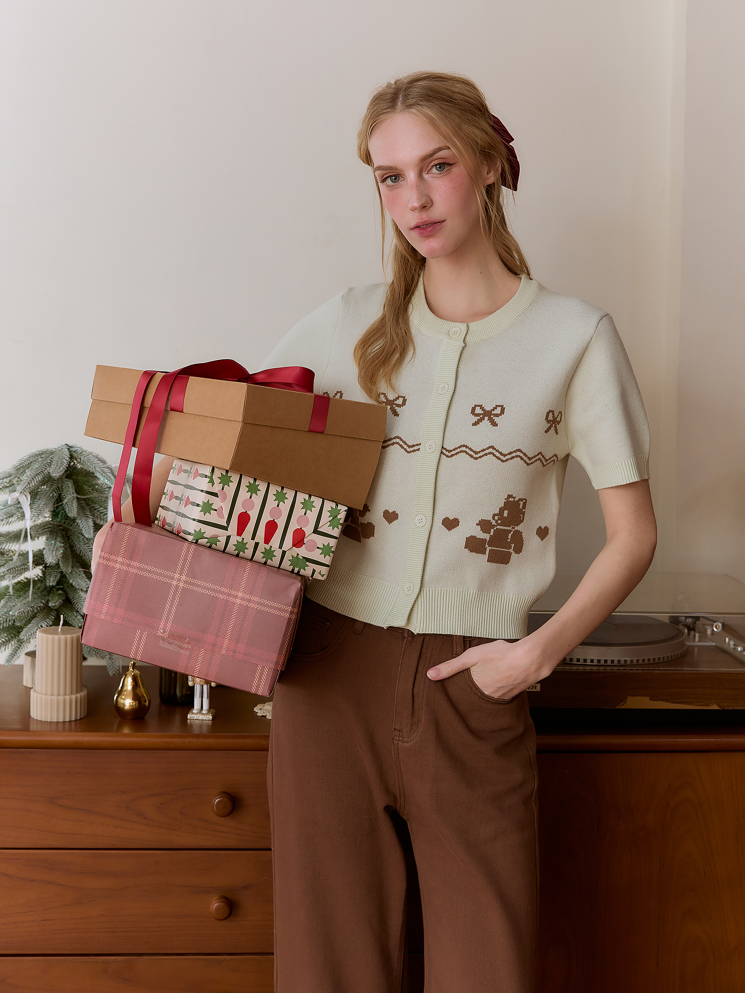 Mistletoe top (Green)