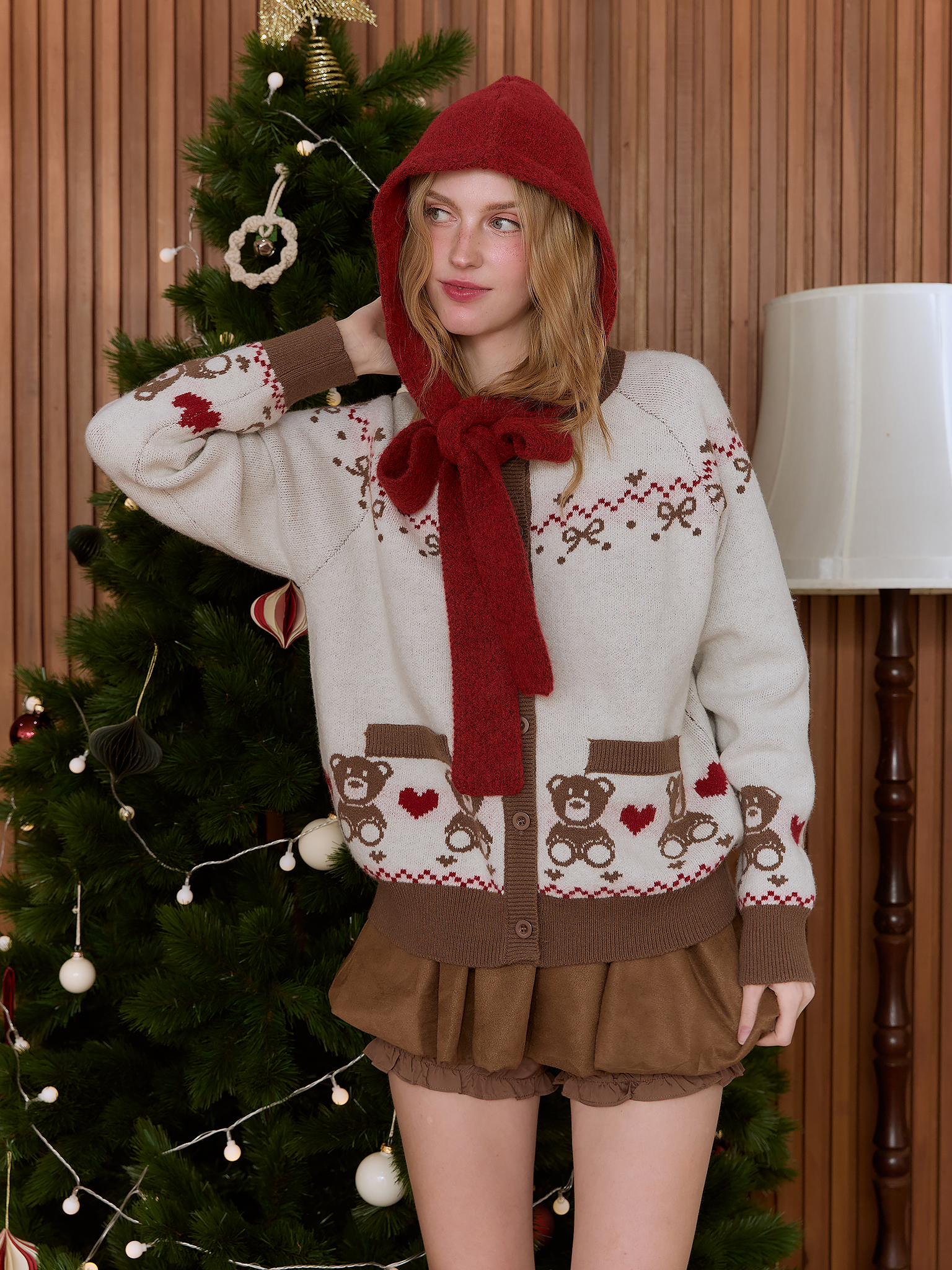 Teddy cardigan (Brown)