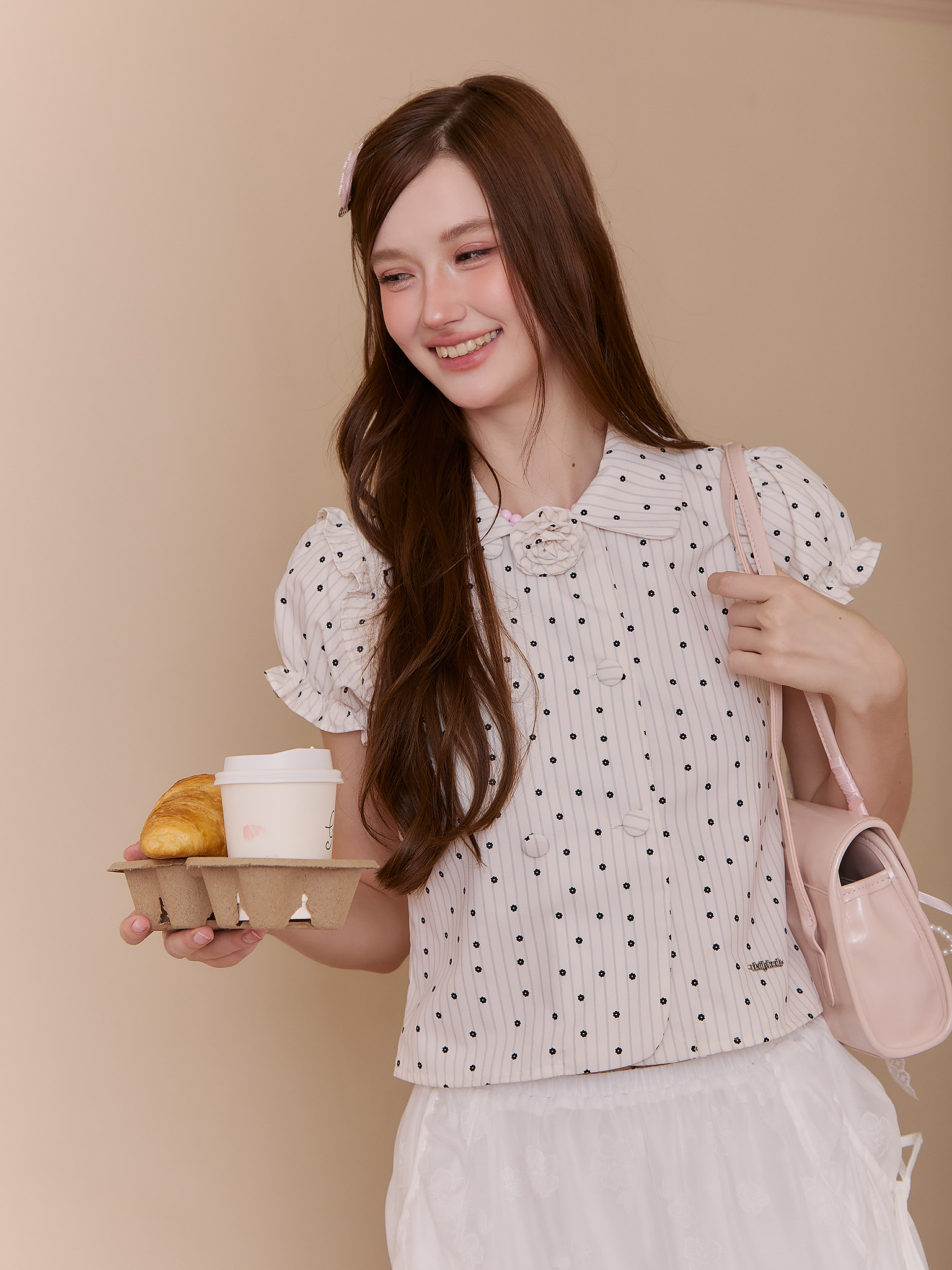 Monet top (Cream)